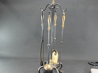 Oud ijzeren haardstel - afbeelding 1 van  5