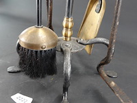 Oud ijzeren haardstel - afbeelding 3 van  5