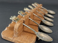 Oud lepelrek met lepeltjes - afbeelding 4 van  5