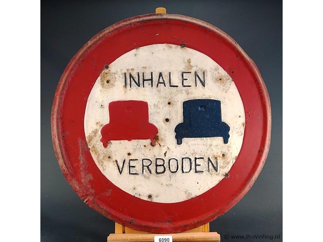 Oud nederlands gebodsbord - afbeelding 1 van  6