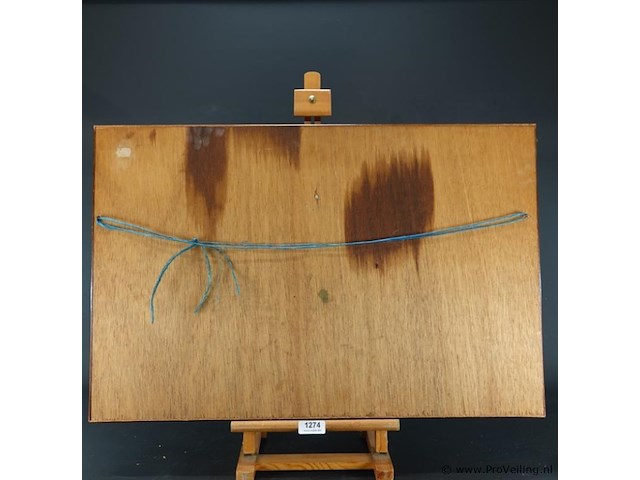 Oud vitrine knopenbord met maritieme knopen, vroeger ook gebruikt als lesmateriaal voor matrozen. - afbeelding 5 van  5