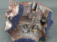 Oud/antiek in rozenhout gesneden beeld van een chinese wijze - afbeelding 5 van  5