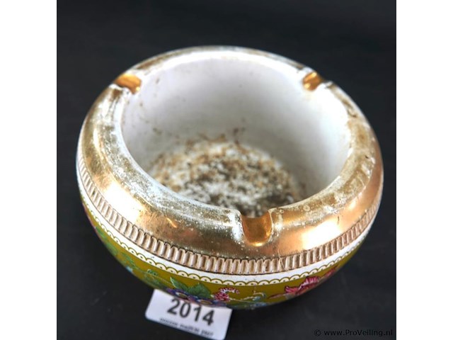 Oude aardewerk asbak - afbeelding 3 van  5