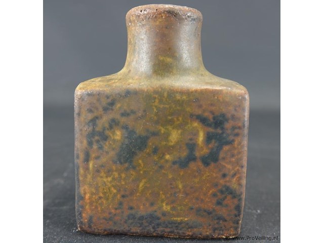 Oude aardewerk fles - afbeelding 2 van  5