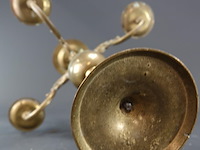 Oude brons/messing kandelaber - afbeelding 5 van  5