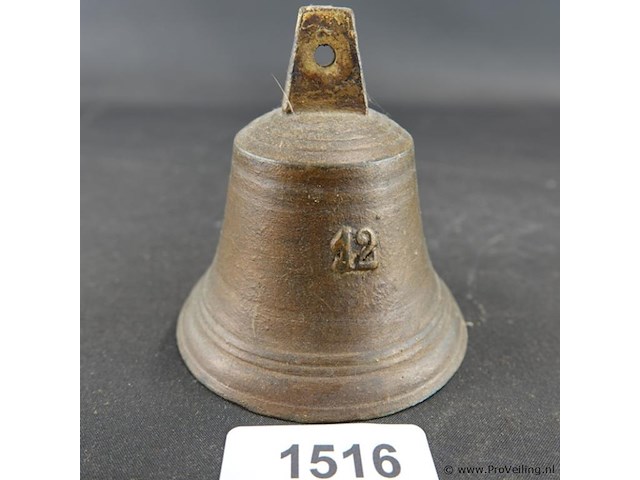 Oude bronzen bel nr.12 - afbeelding 1 van  5