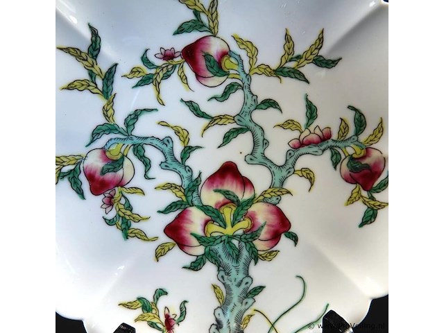 Oude chinees porseleinen schotel - afbeelding 3 van  5