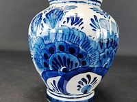 Oude delfstblauwe vaas - afbeelding 2 van  5