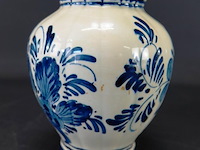 Oude delfstblauwe vaas - afbeelding 3 van  5