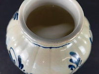 Oude delfstblauwe vaas - afbeelding 4 van  5