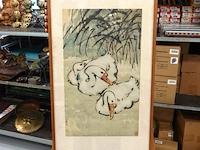 Oude druk chinese kunstenaar xu beihong (1895–1953) - afbeelding 2 van  5