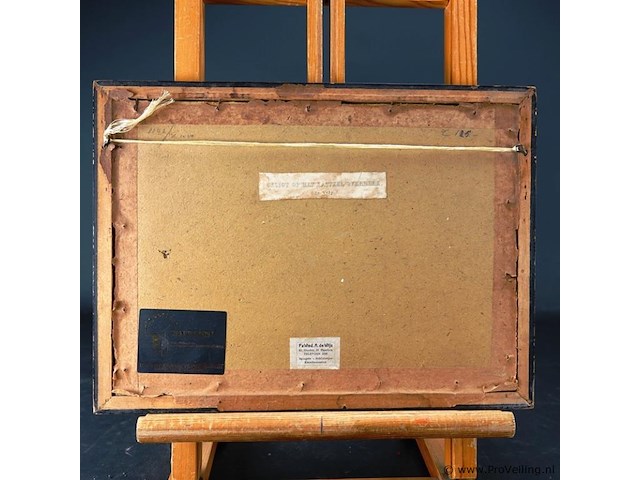 Oude druk gezigt op het kasteel overbeek te velp - afbeelding 4 van  5