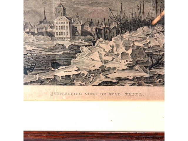 Oude druk ijsopkruijing voor de stad thiel - afbeelding 3 van  5