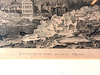 Oude druk ijsopkruijing voor de stad thiel - afbeelding 3 van  5