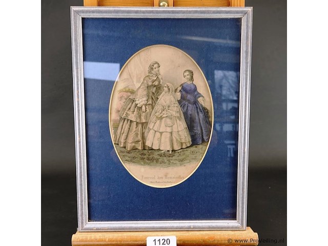 Oude druk journal des mademoiselles - afbeelding 1 van  5