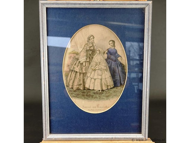 Oude druk journal des mademoiselles - afbeelding 2 van  5