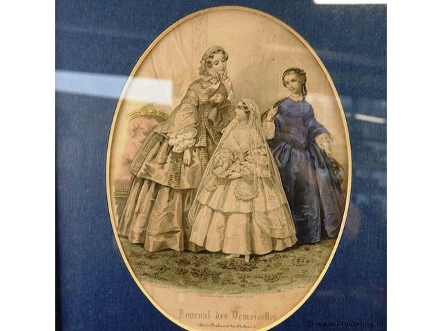 Oude druk journal des mademoiselles - afbeelding 3 van  5