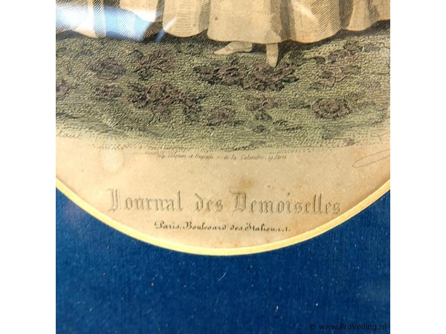 Oude druk journal des mademoiselles - afbeelding 4 van  5