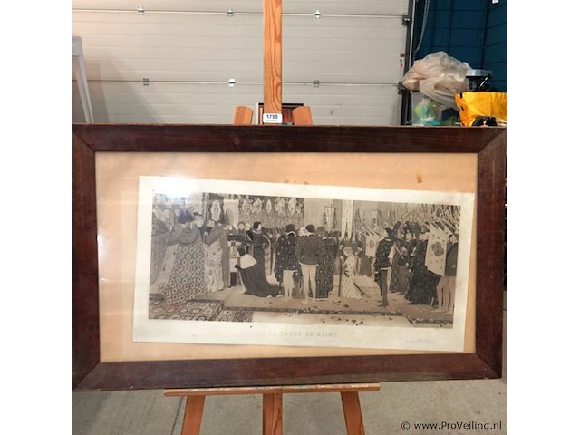 Oude druk le sacre de reims - afbeelding 2 van  5