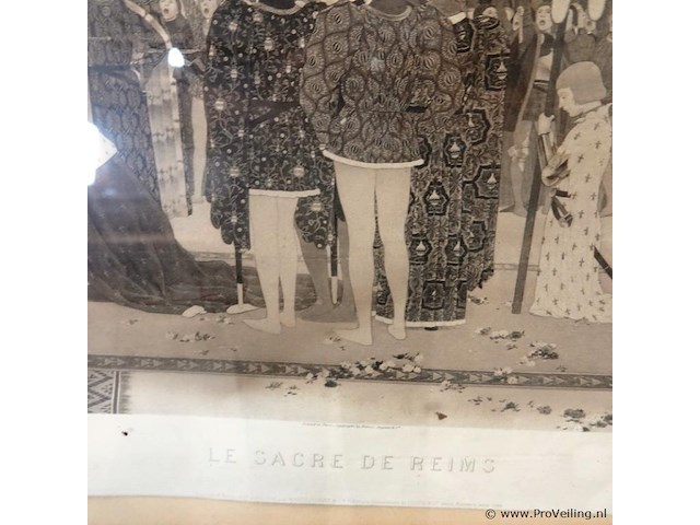 Oude druk le sacre de reims - afbeelding 3 van  5