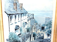 Oude druk vissersdorp clovelly in devon, engeland. - afbeelding 2 van  5