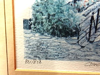 Oude druk vissersdorp clovelly in devon, engeland. - afbeelding 4 van  5