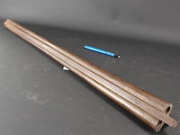 Oude dubbelloopse geweer loop - afbeelding 2 van  5