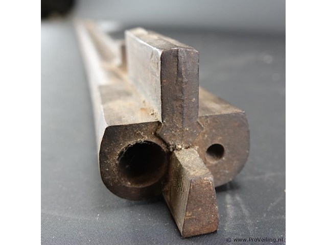 Oude dubbelloopse geweer loop - afbeelding 3 van  5