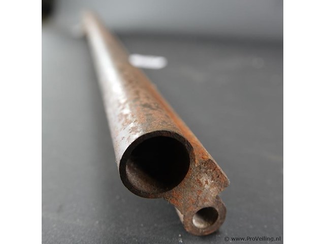 Oude dubbelloopse geweer loop - afbeelding 4 van  5