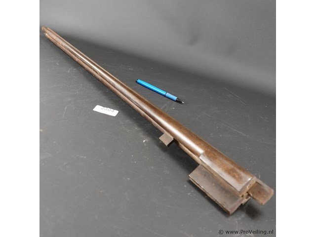 Oude dubbelloopse geweer loop - afbeelding 1 van  5