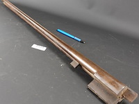 Oude dubbelloopse geweer loop - afbeelding 1 van  5