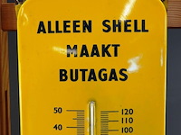 Oude emaillen shell butagas thermometer - afbeelding 2 van  6
