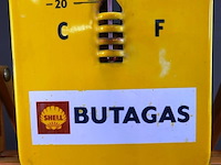 Oude emaillen shell butagas thermometer - afbeelding 4 van  6