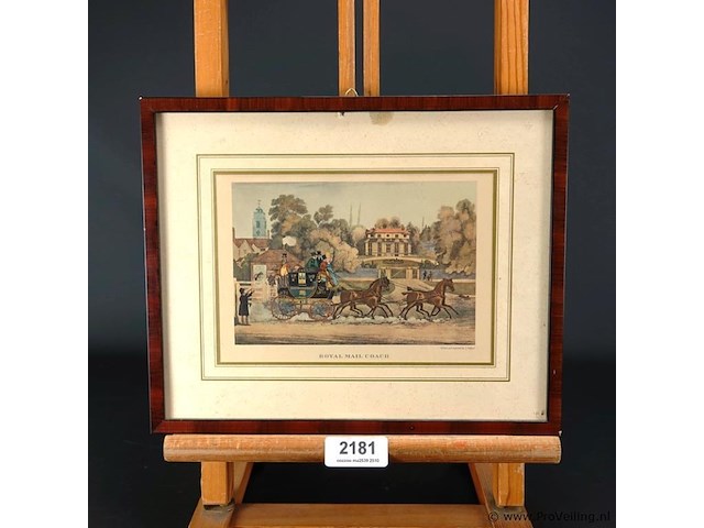 Oude engelse prent - afbeelding 1 van  5