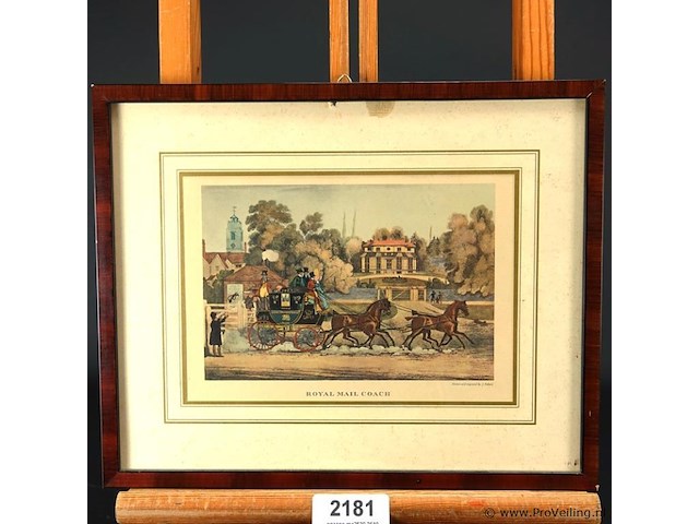 Oude engelse prent - afbeelding 2 van  5