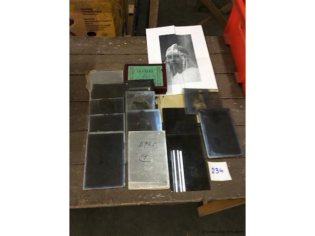 Oude fotoplaten - afbeelding 1 van  2