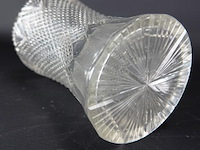 Oude geslepen kristallen vaas - afbeelding 3 van  3