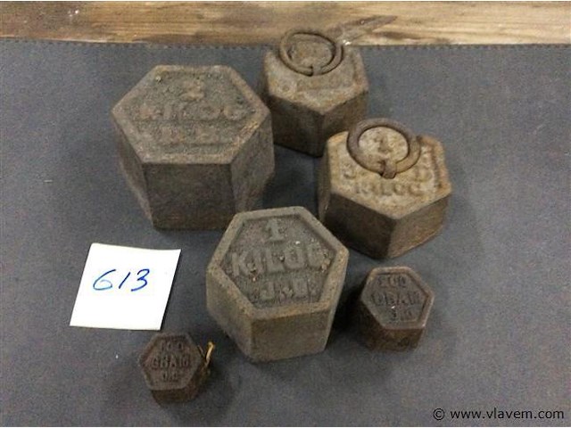 Oude gewichten - afbeelding 1 van  2