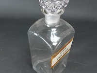 Oude glazen apothekers pot - afbeelding 3 van  5