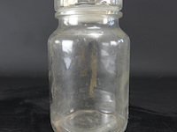 Oude glazen dekselpot - afbeelding 2 van  5