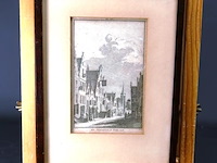 Oude gravure het stadhuis te tiel 1728 - afbeelding 1 van  5