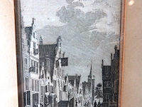 Oude gravure het stadhuis te tiel 1728 - afbeelding 2 van  5