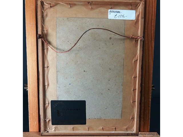 Oude gravure het stadhuis te tiel 1728 - afbeelding 4 van  5