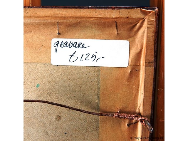 Oude gravure het stadhuis te tiel 1728 - afbeelding 5 van  5