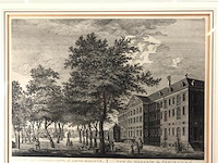 Oude gravure uitzicht van 't admiraliteits- of lands-magazijn tot amsterdam - afbeelding 2 van  5