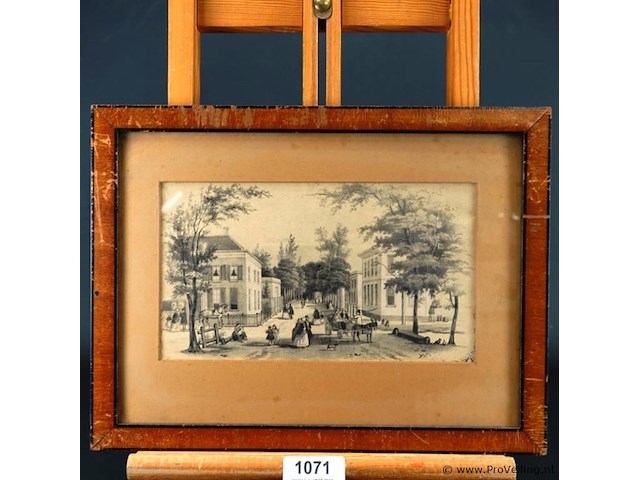 Oude gravure velp - afbeelding 1 van  5