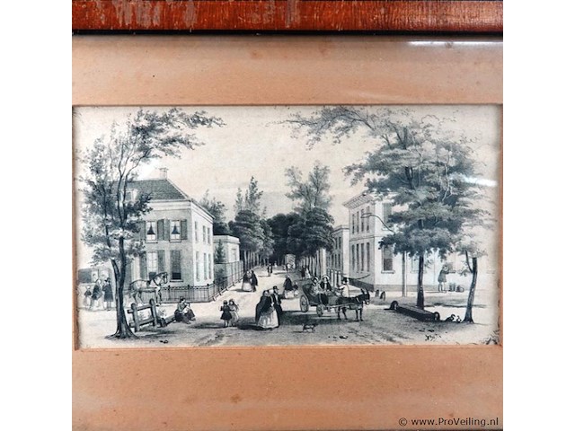 Oude gravure velp - afbeelding 2 van  5