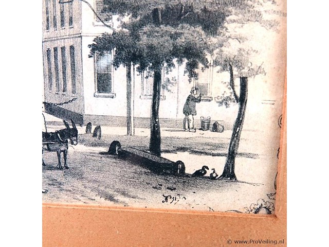 Oude gravure velp - afbeelding 3 van  5