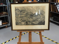 Oude gravuren passe-partout