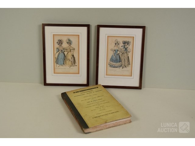 Oude gravures, thema klederdracht - afbeelding 1 van  12